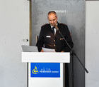 1. Stv. Feuerwehrkommandant Andreas Kauder trgt den Jahresbericht fr den verhinderten Schriftfhrer vor. 